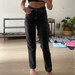 Black Ragged Priest Butt Cut Jeans